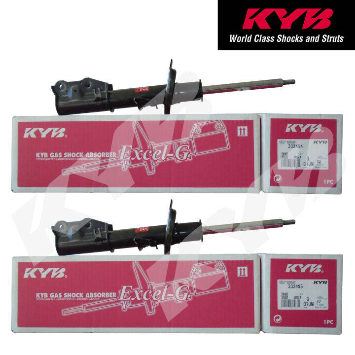 KYB 333494/333495 for Mazda 2 1.5 2010 2014 Set of 2 Front Gas Shock