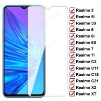 กระจกป้องกัน9D สำหรับ Realme 5 6 Pro 7 5i เอเชีย,6i ป้องกันกระจกกันรอย7i C3 C3i C11 C15 C21ฟิล์ม X2 XT