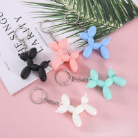 6Color Cartoon Balloon Dog Keyring Nice Gift 1Pcs Soft Rubber PVC Stereo Keychain DIY Pendant Car Interior Korean Style