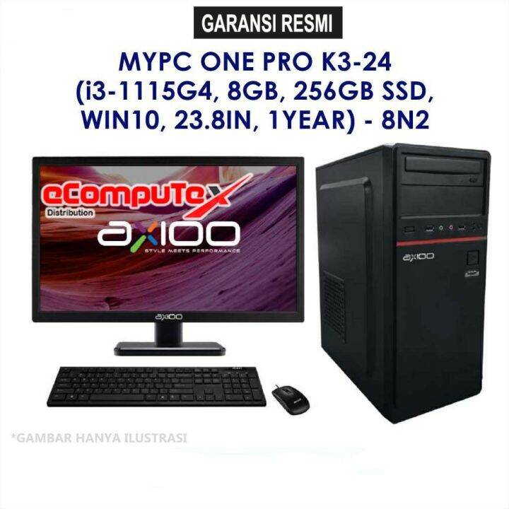 PC AIO AXIOO MYPC ONE PRO K3 24 8N2 5 K3 8N2 24 I3 1115G4 RAM 8GB 256GB 24 INCH TKDN