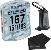 Bushnell Phantom 2 GPS Rangefinder with BITE Magnetic Mount and GreenView with Wearable4U Ultimate 3 Golf Tools Bundle Gray Camo+Lens Cloth