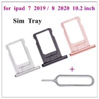 1Pcs Sim Card Holder Slot Tray Container Adapter Replacement สําหรับ iPad 7 8th 10.2 นิ้ว 2019 2020 A2197 A2200 A2429 อะไหล่ซ่อม