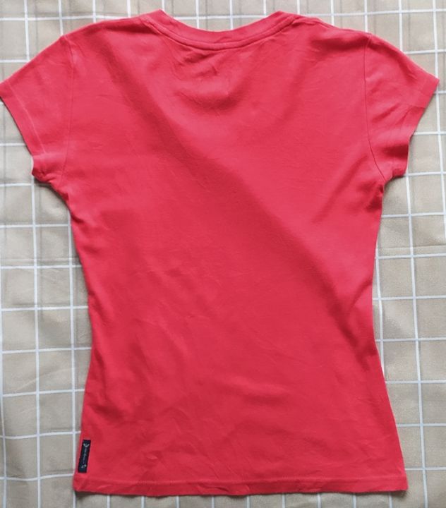 armani-jeans-t-shirt-เสื้อยืด-สีส้มอมแดง-ไซส์-32-34-สภาพเหมือนใหม่-ไม่ผ่านการใช้งาน