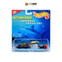 Hot Wheels 1:64ตุ๊กตาขยับแขนขาได้เรือดำน้ำขนาดเล็กการสำรวจใต้ทะเลแบบจำกัดของเครื่องประดับของเล่นรถลากโลหะผสมหล่อขึ้นรูป