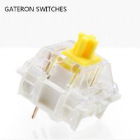 3Pin สวิตช์ Gateron เหมาะสำหรับแป้นพิมพ์กลไก MX ที่เหมาะกับแกน GK61GK64 GH60สีแดงเหลือง