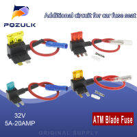 12V Mini ขนาดเล็กขนาดกลางผู้ถือฟิวส์รถ Add-a-circuit TAP อะแดปเตอร์ 10A มาตรฐาน ATM Blade ฟิวส์ Take เครื่องใช้ไฟฟ้า-bcco889