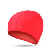 【CW】 Caps Hair Swim Cap Polyester waterproof swim caps shower Bathing hat swimming cap Hat for Adult MenTH