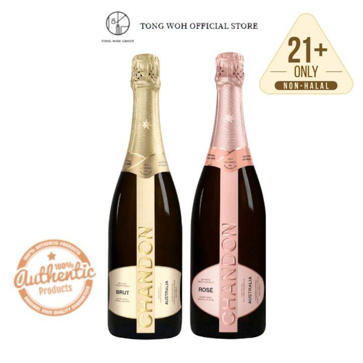 Chandon Brut NV Sparkling Wine (750ml) + Chandon Brut Rose Sparkling