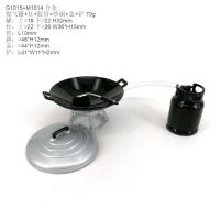 [COD] dollhouse mini set [gas tank with stove wok model] street stall accessories