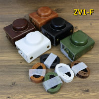 กระเป๋าหนัง PU สำหรับ ZV-1f กล้องย้อนยุคแม่เหล็กที่ครอบคลุมกรณีสำหรับ Zv1f ที่มีครึ่งร่างกายฐานสายคล้องไหล่ ZV1F Vlog อุปกรณ์เสริม