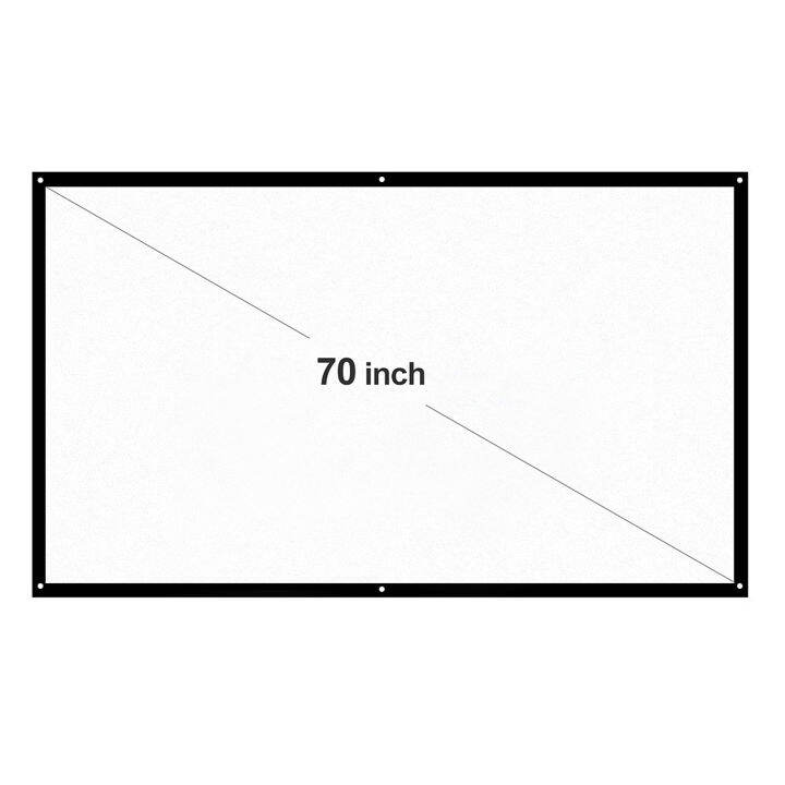 Docooler H70 70'' Portable Projector Screen HD 169 White Dacron 70 Inch Diagonal Projection