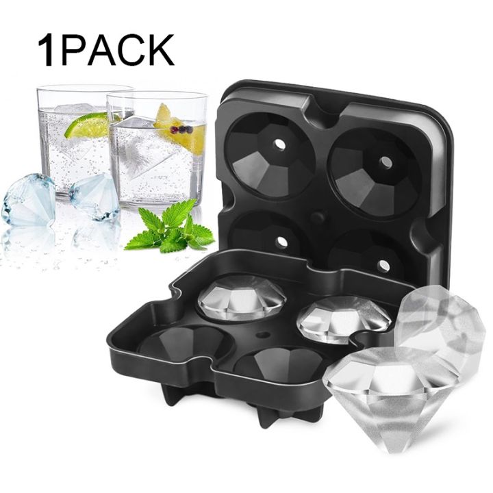 hot-cw-tray-whiskey-ball-maker-ice-cream-mold-form-diamond-silicone-cubes-for-4-units-beer-red-wine
