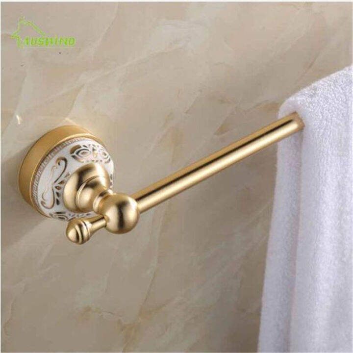 european-antique-gold-bathroom-towel-bar-single-towel-rail-wall-mounted-brushed-towel-rack-aluminum-amp-ceramic-towel-holder-60-cm