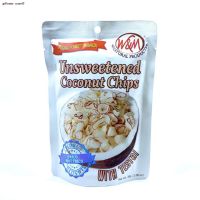 ?สินค้าขายดี? จัดส่งทันทีมะพร้าวอบกรอบ W&amp;M COCONUT CHIPS รส UNSWEETENED ขนมเพื่อสุขภาพ ปริมาณ 30 G.