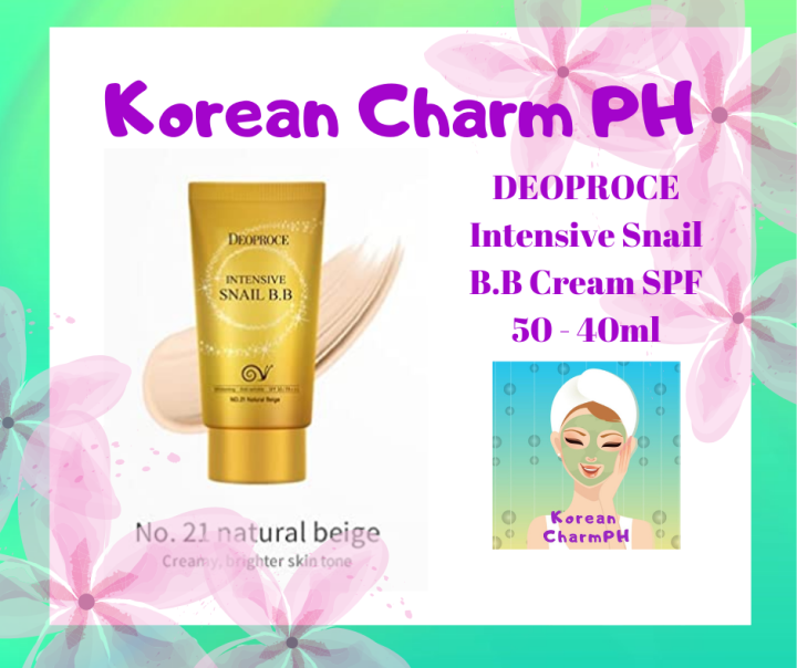 DEOPROCE Intensive Snail B.B Cream SPF 50 40ml Lazada PH