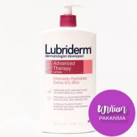 Lubriderm Advanced Therapy Lotion Deeply Hydrates Extra-Dry Skin 24 FL Oz 709 ml ลูบริเดิร์ม โลชั่นบำรุงผิวสำหรับผิวแห้งมาก  จาก USA