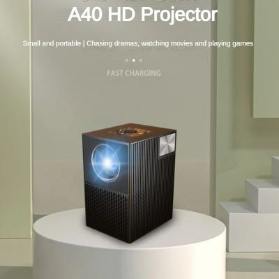 คุณภาพดี A40โปรเจคเตอร์ขนาดเล็กแบบพกพาภาพยนตร์ที่บ้าน1000ลูเมนโปรเจคเตอร์ดิจิทัลจอ LCD Pico