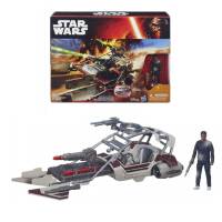 Hasbro Starwars(สตาร์วอร์ส) ยานสตาร์วอร์ส Kit Vehicle DESERT LANDSPEEDER and Figure FINN STB3672