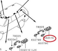 ขายึดมือโหน ปาเจโร่ Mitsubishi  มิตซู แท้  เบิกศูนย์ รหัส 7610A063