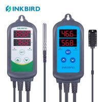 Inkbird US Plug 110V ~ 240Vอุณหภูมิเทอร์โมITC-308 + ตัวควบคุมความชื้นHumidistats IHC-200,สามารถเชื่อมต่อพร้อมCooler,ความชื้น,เครื่องลดความชื้นสำหรับบ่มเนื้อ,ห้องปลูกต้นไม้,เรือนกระจก,สัตว์เลื้อยคลานที่อยู่อาศัยอุณหภูมิควบคุม,เมล็ดGerminatio