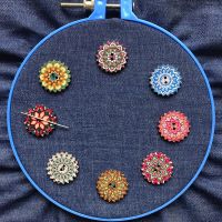 【CC】 Mandala Printed Needle Minder to keep track of your needle Accessories