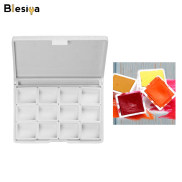 Blesiya Paint Palette Holder Tray Half Pans Set for Acrylic Oil Watercolor