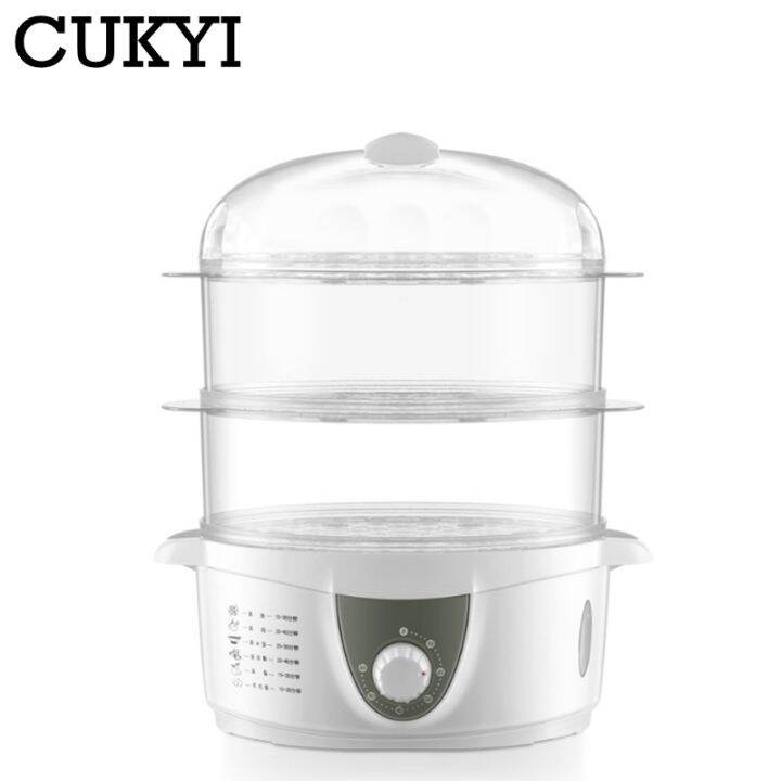 cukyi-3ชั้นไฟฟ้า-steamer-หม้อหุงข้าวไข่นึ่ง6เกียร์หม้อไอน้ำอาหารเช้าเครื่องปิดอัตโนมัติ