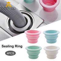 LEVTOP Sealing Ring Drain Pipe Seal Hose Silicone Plug Silicone Sealing Plug Kitchen Pipe Sewer Seal Ring Washing Machine Drain Multipurpose Pipe Conn