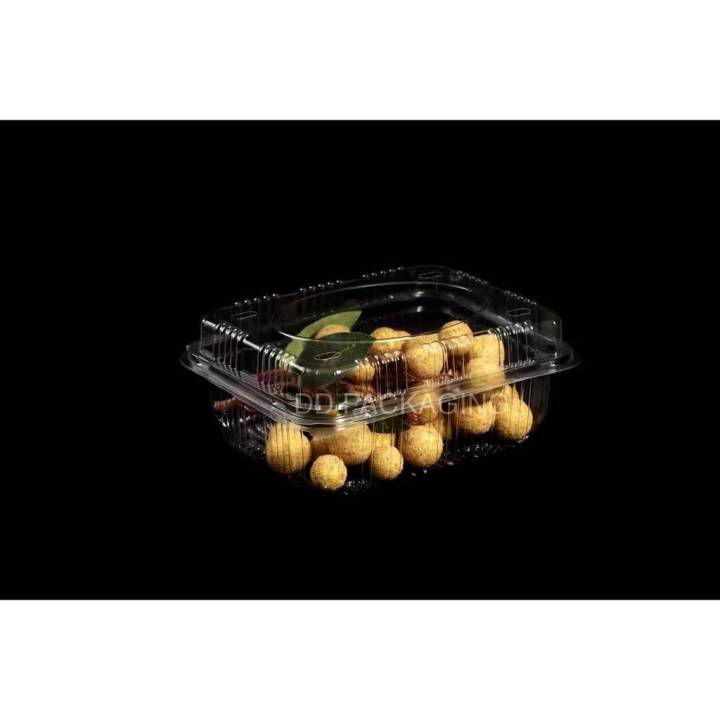 dedee-กล่องผลไม้pet-ฝาล๊อค-50ใบ-ขนาด1000-กรัม-1500-กรัม-กล่องใส่องุ่น-กล่องใส่ผัก