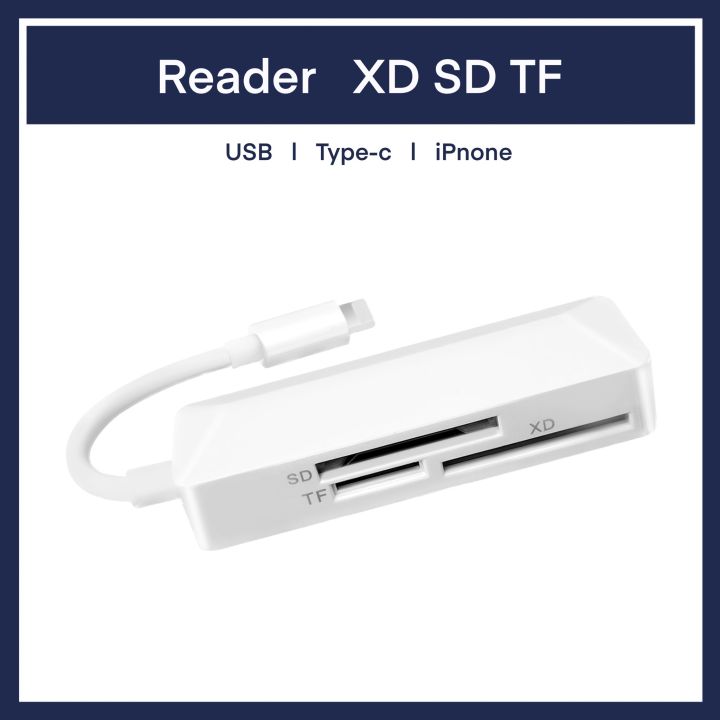 ip-android-to-xd-sd-tf-card-reader-3-in-1-otg-sdcard-สำหรับ-iphone-photo-usb-c-type-c-usb-c-type-microsd-micro