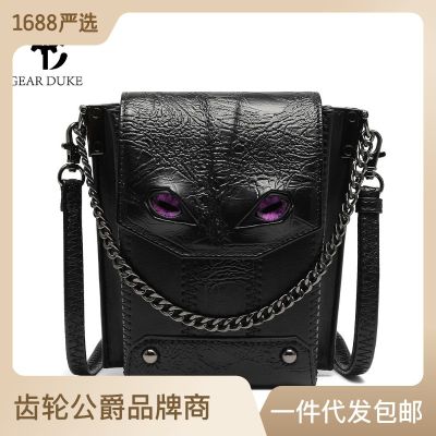 Guangzhou Foreign Trade Bag Womens 2023 New Womens Bag European And American Punk Niche Womens One Shoulder Crossbody Bag Gothic Small Bag