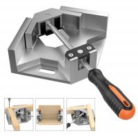 Aluminum Alloy Corner Clamp 90 Degree Right Angle Clip Tool Single Handle Clamps Woodworking Frame Right Angle Folder 1Piece