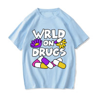 Jjuice Wwrld Emo Rap Medicaments T เสื้อผู้ชาย Hip Hop เสื้อยืด Harajuku Aesthetic Tshirts ผ้าฝ้าย100 คุณภาพสูงสไตล์เกาหลี