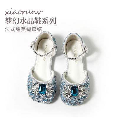 New style รองเท้าสาว Aisha Crystal Princess 2023 รองเท้าหนังเด็กรุ่นใหม่สำหรับฤดูร้อนรองเท้าคลุมหัวนุ่มสำหรับเด็กผู้หญิง