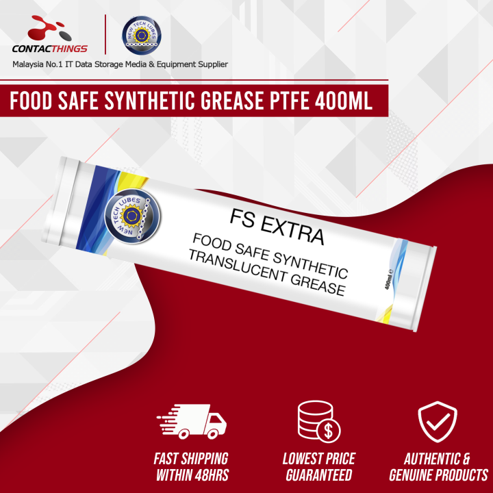 FOOD SAFE SYNTHETIC GREASE PTFE 400ml Lazada