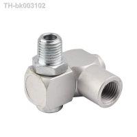 ☄◊☃ 1/4NPT Air Hose Swivel Adapter Connector Pneumatic Accessories Aluminum Material Rotary 360° Coupler