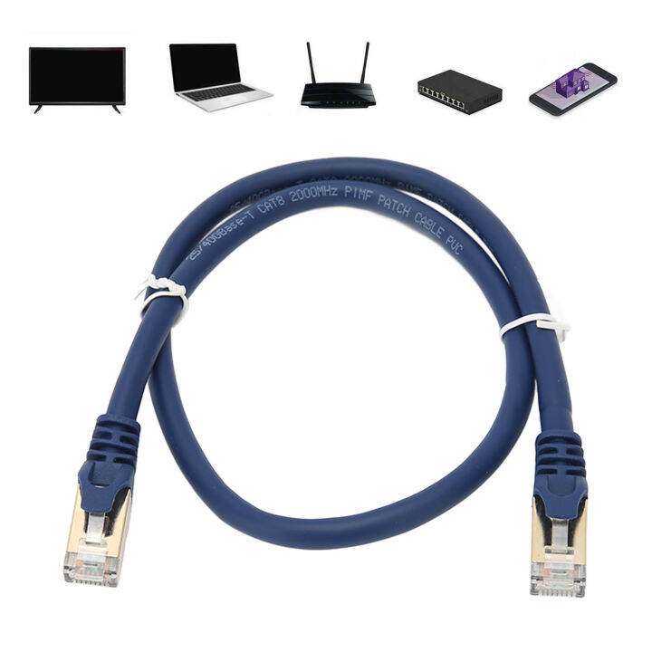 Network Cable Cat 8 Cable PoE Power Supply 40Gbps 2000MHz for