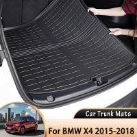 Flannel รถด้านหลัง Trunk Mat กันน้ำป้องกัน Liner Trunk ถาดชั้น Mats อุปกรณ์เสริมสำหรับ BMW X4 F26 2014 2015 2016 2017 2018