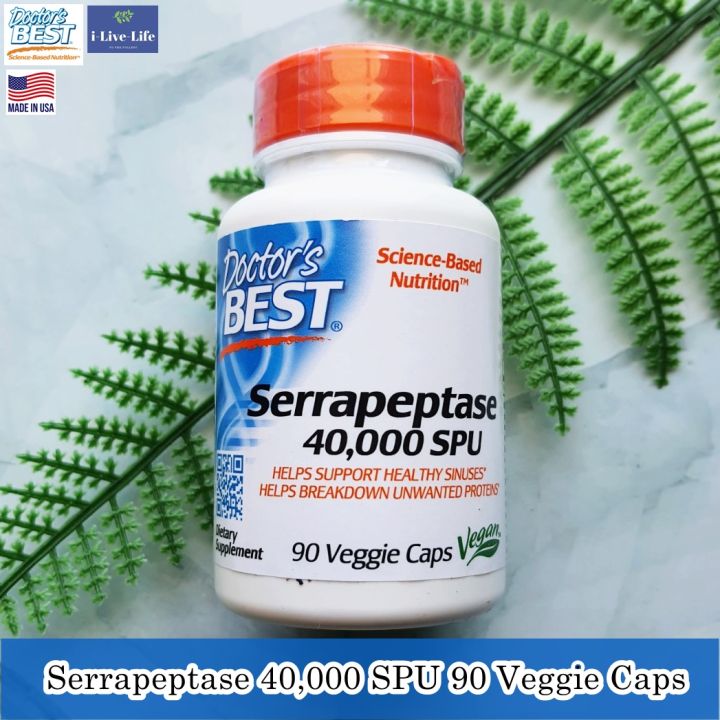 ผลิตภัณฑ์อาหารเสริม-serrapeptase-40-000-spu-90-veggie-caps-doctors-best