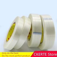 CKERTE 5-100mmx55M Strong glass fiber tape transparent striped single side adhesive tape free shipping