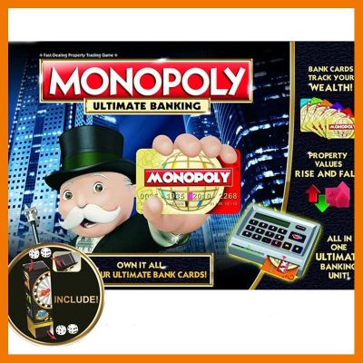 สินค้าขายดี!!! Monopoly : Ultimate Banking Board Game (ภาษาอังกฤษ) - บอร์ดเกม #ของเล่น โมเดล ทะเล ของเล่น ของขวัญ ของสะสม รถ หุ่นยนต์ ตุ๊กตา สวนน้ำ สระน้ำ ฟิกเกอร์ Model