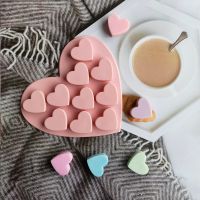 Silicone Chocolate Mold Food Grade Small Love Heart Shape Cake Baking Mould Non-stick Candle Molds Fondant candy Pudding mold Bread  Cake Cookie Acces