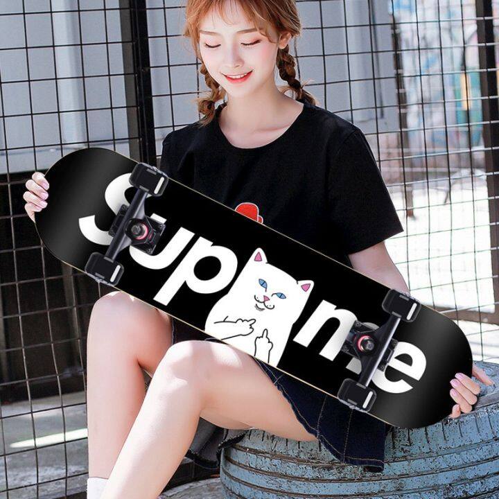 at-outlet-พร้อมส่ง-skateboard-สเก็ตบอร์ด-สเก็ตบอร์ตเล่นได้ทั้งเด็กและผู้ใหญ่ขนาด-70x20cm-skateboard-ฝึกทักษะการทรงตัว