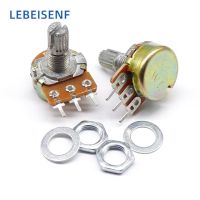 50 PCS WH148 1K 10K 20K 50K 100K 500K Ohm 15mm 3 Pin Linear Taper Rotary Potentiometer Resistor