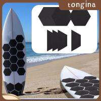 แผ่นรองเบาะลากกระดานโต้คลื่นหกเหลี่ยม Tongina สำหรับบอร์ดรูปปลา Skimboard