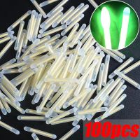 50/100PCS Fireflies Fluorescent Lightstick Light Fishing Float Rod Lights Dark Glow Stick Useful Fishing Fluorescent Lightstick Accessories