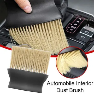 4 Packs Air Conditioner Condenser Cleaning Brush Refrigerator Coil Brush  HVAC Coil Cleaner Brush Small Plastic Whisk Brush (Brown)