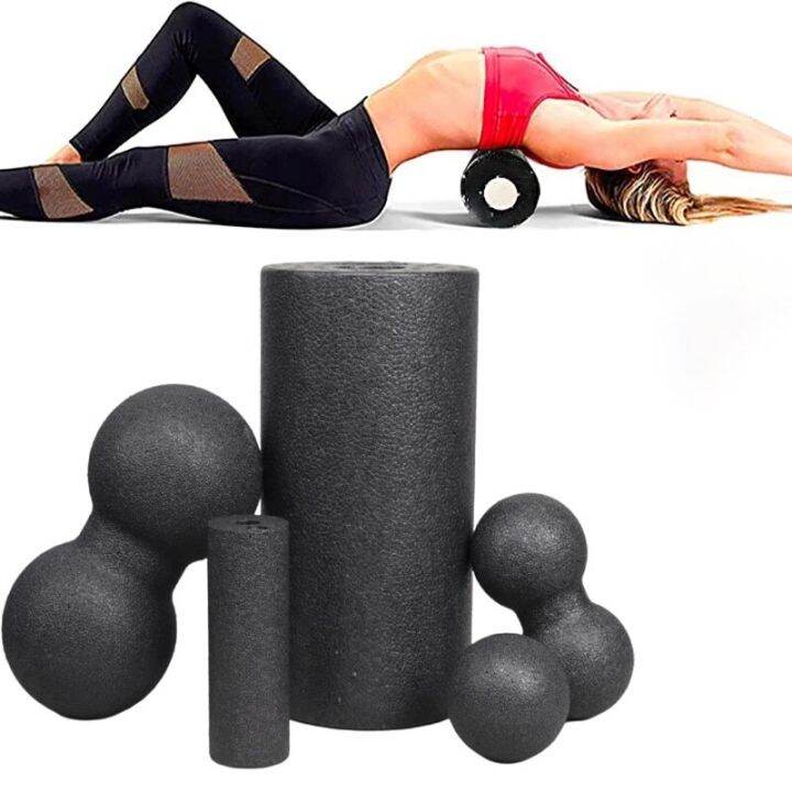 Yoga Massage Roller&Fitness Ball Foam Roller Set For Back Pain Self