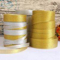 25Yards/roll DIY Material  Silver Gold Glitter Silk Satin Party Home Wedding Decoration Gift Wrapping Christmas Halloween Gift Wrapping  Bags