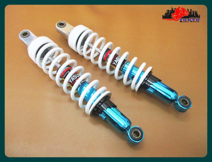 honda-chaly-cf50-cf70-dax-st50-st70-rear-shock-set-blue-amp-white-โช๊คหลัง-สปริงขาว-กระบอกฟ้า-สินค้าคุณภาพดี